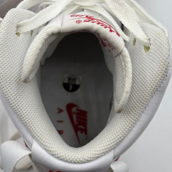 Nike Air Force 1 '07 High White Red Size 9 - Picture 11 of 16